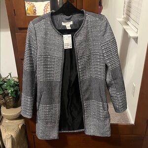 H&M Monochrome Textured Blazer